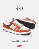 New Balance Numeric NM480DOR Orange/ White